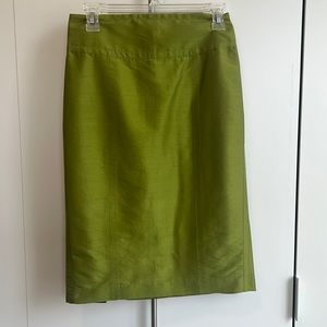 Magaschoni pencil skirt size 4 petite. Color is eucalyptus
